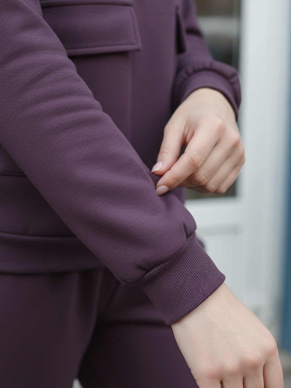 Wine Cozy Flex Organic Cotton Hoodie & Jogger Set