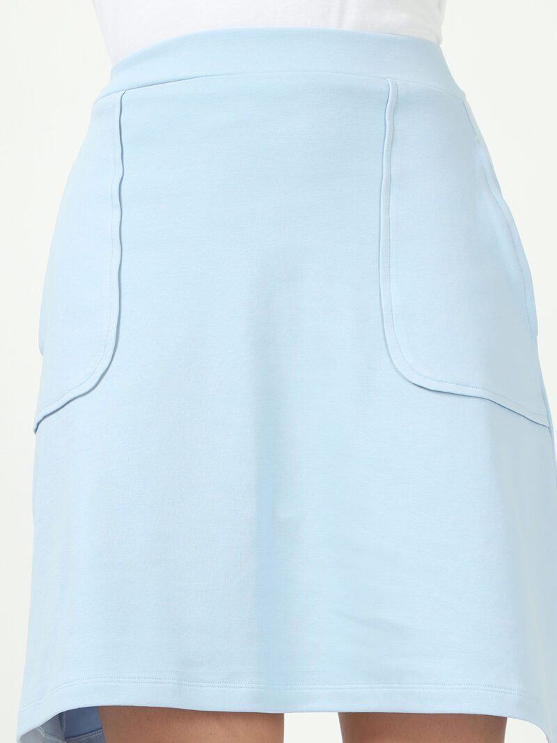 sky light Organic Cotton Women’s Chic Semi-Formal Skirt