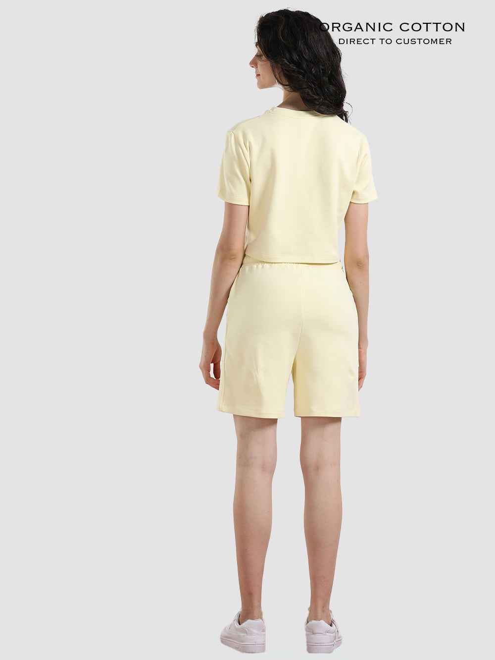 Organic Cotton Crop Tee & Shorts Set