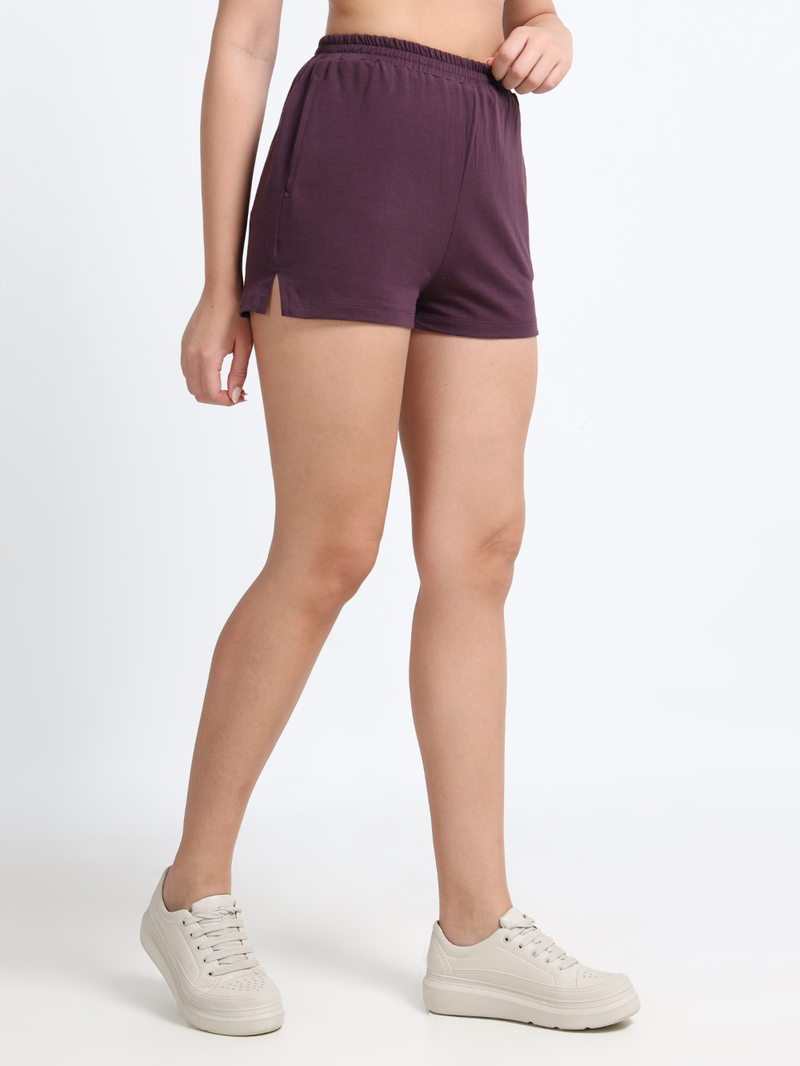 Wine Organic Cotton Short Boxer for Womens - Pack of 1