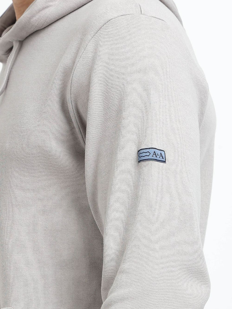 Silver Grey Essential Comfort Organic Cotton Mens Hoodie