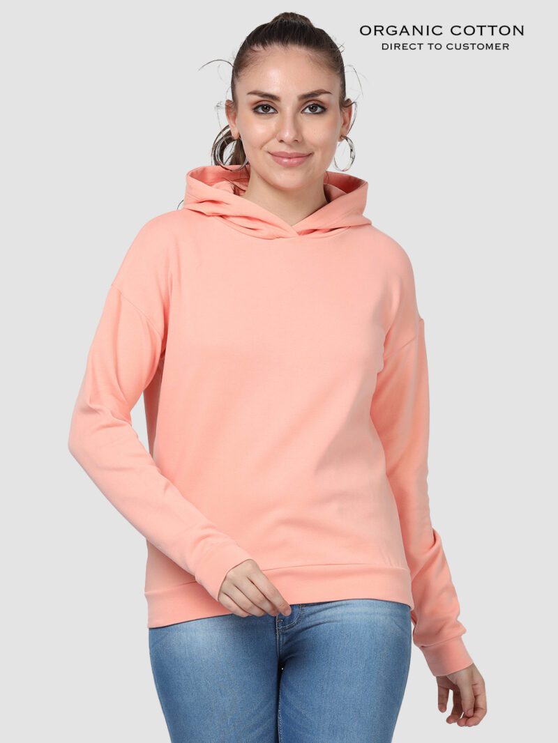 Light Peach Essential Comfort Organic Cotton Hoodie