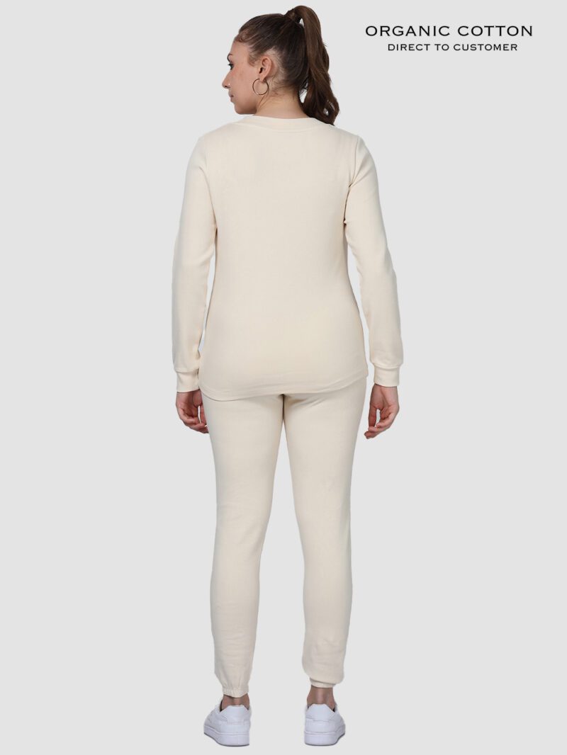Beige Organic Cotton Womens Co - Ord Set