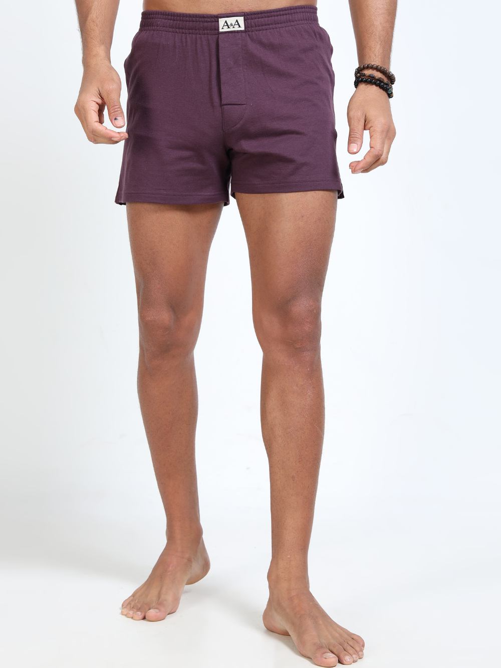Wine Organic Cotton Short Boxer for Mens - Pack of 1