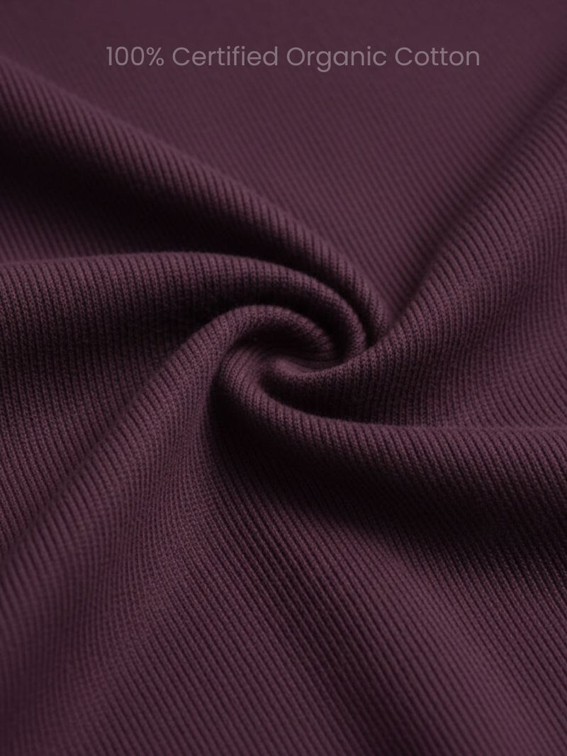 Wine Organic Cotton Co-Ord Set