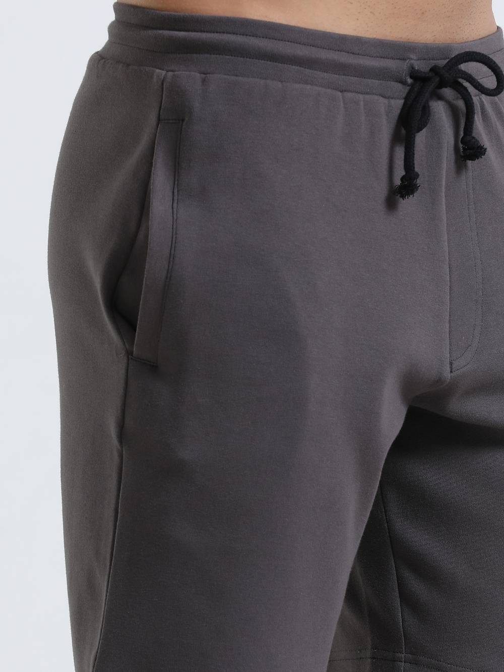Dark Grey Organic Cotton Mens Shorts