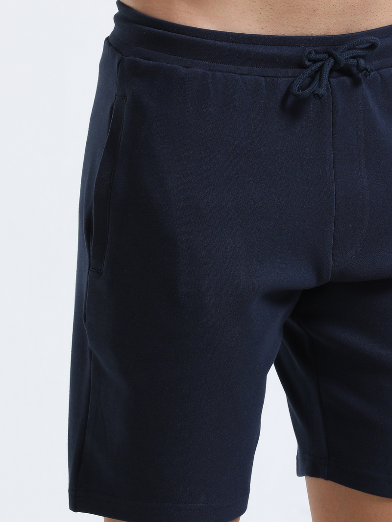 Navy Organic Cotton Mens Shorts