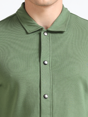Vineyard Green Mens Organic Cotton Overshirt