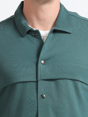Bristo Green Mens Organic Cotton Overshirt