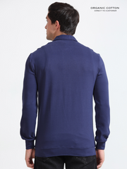 Medeival Blue Mens Organic Cotton Overshirt