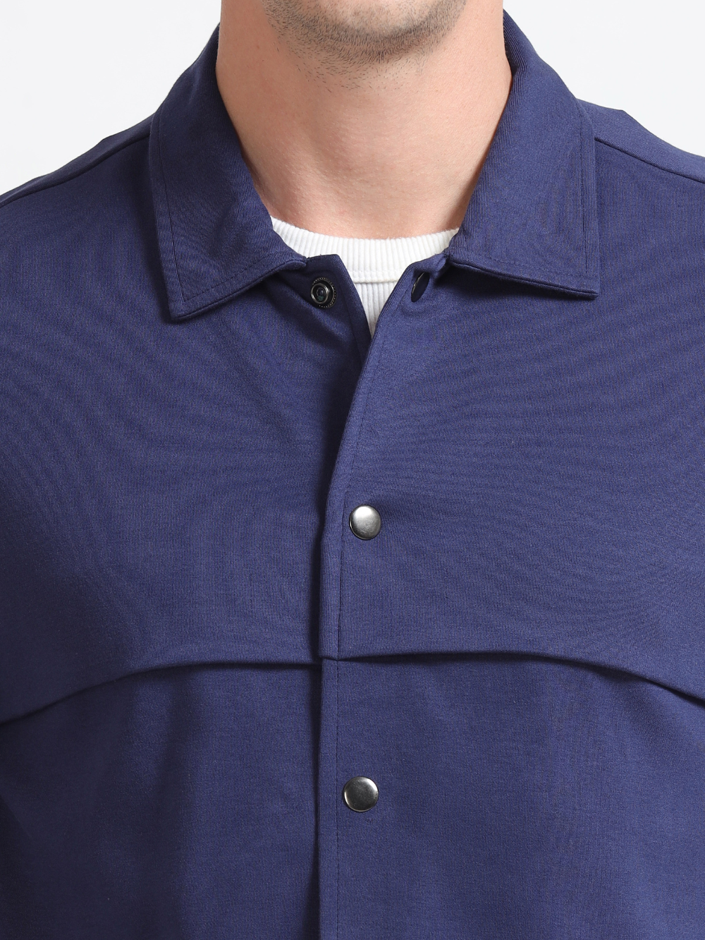 Medeival Blue Mens Organic Cotton Overshirt