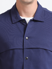 Medeival Blue Mens Organic Cotton Overshirt