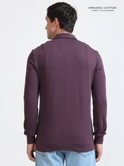 Wine Mens Organic Cotton Overshirt