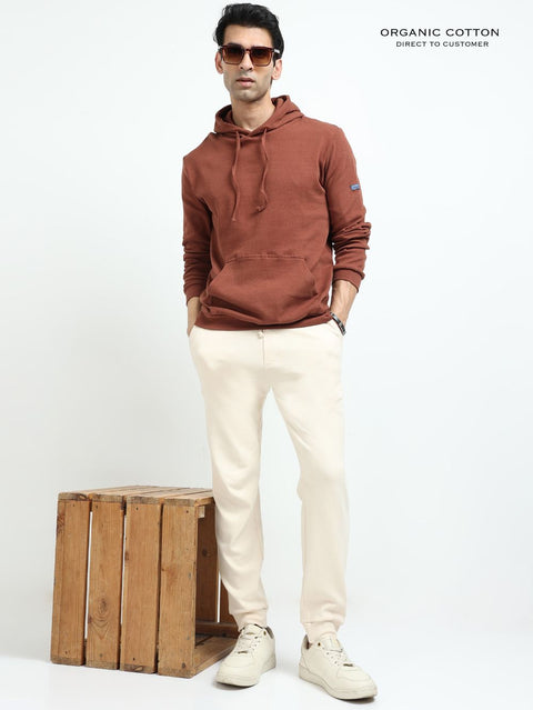 Beige Men’s Organic Cotton Comfort Track Pant