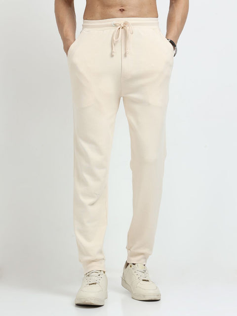 Beige Men’s Organic Cotton Comfort Track Pant