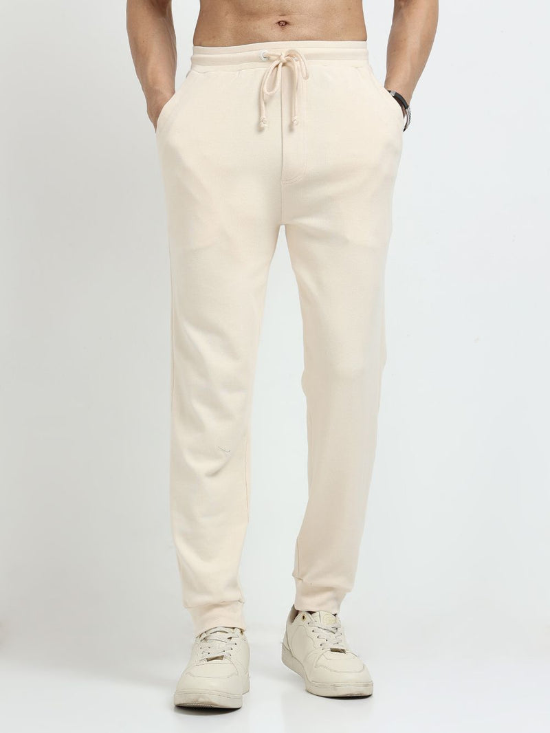 Beige Men’s Organic Cotton Comfort Track Pant