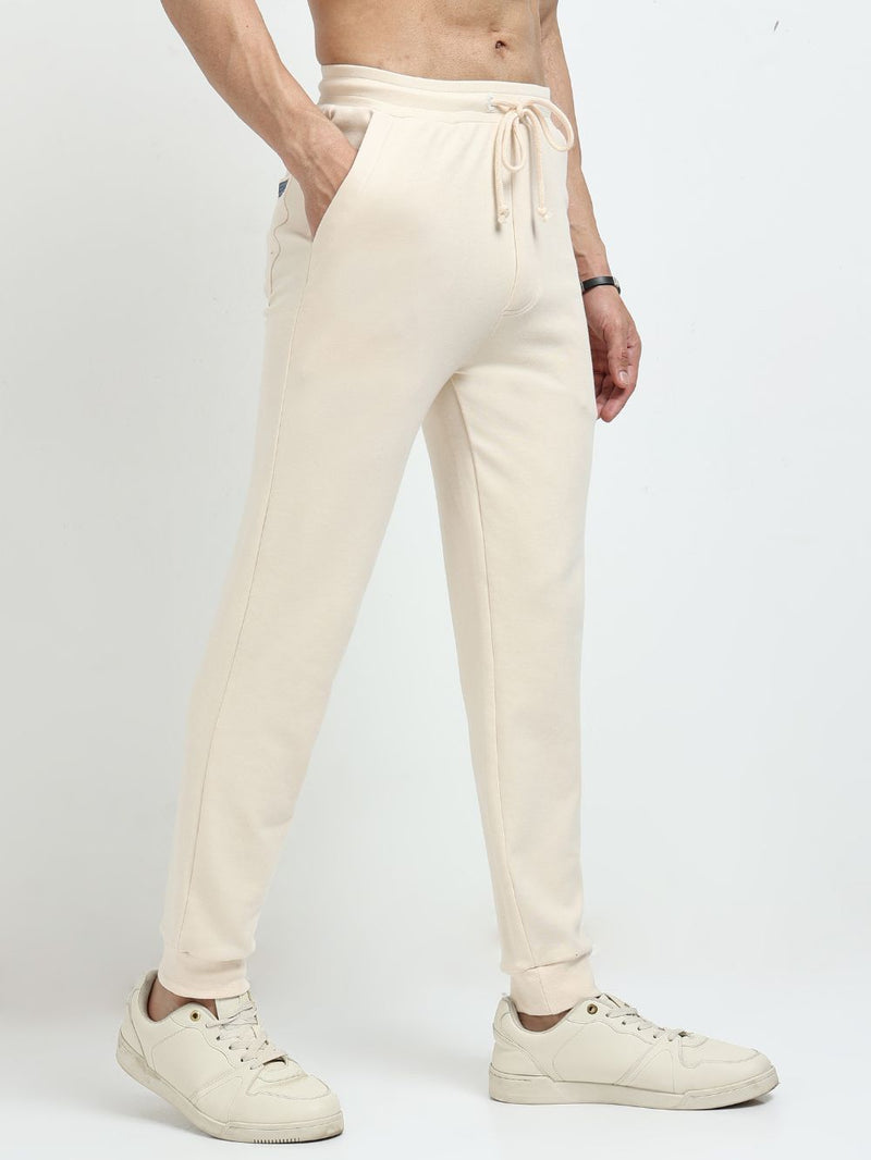 Beige Men’s Organic Cotton Comfort Track Pant