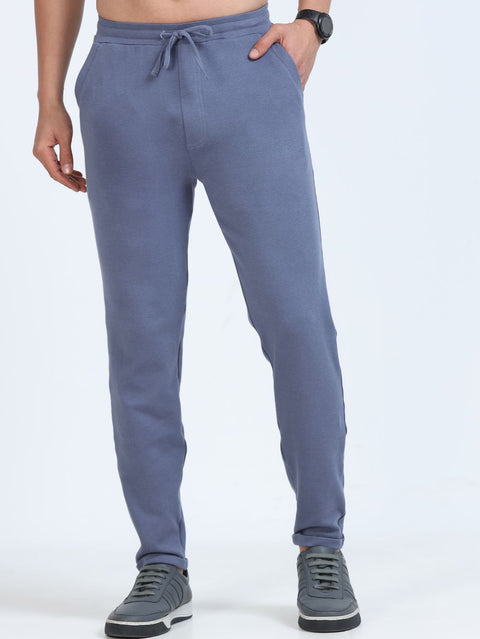 Blueish Grey Mens Organic Cotton Comfort Track Pant
