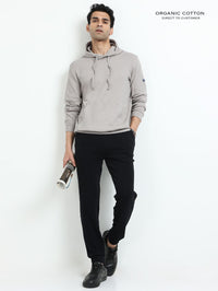 Black Men’s Organic Cotton Comfort Track Pant
