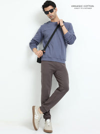 Dark Grey Mens Organic Cotton Comfort Track Pant