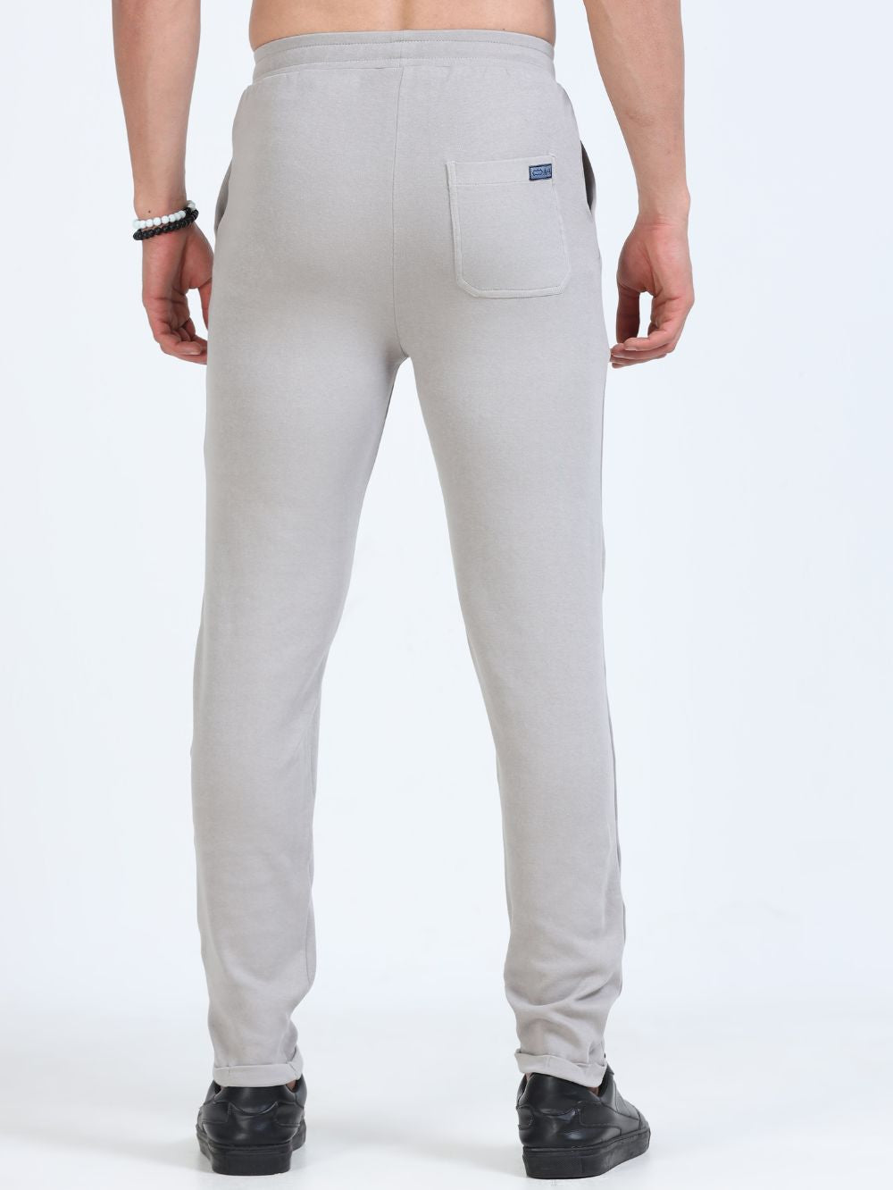 Silver Grey Mens Organic Cotton Comfort Track Pant