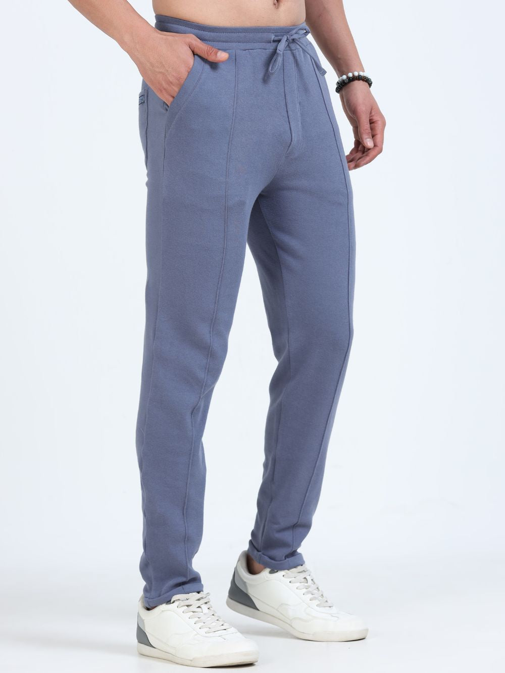 Blueish Grey Men’s Organic Cotton Tapered Track Pant