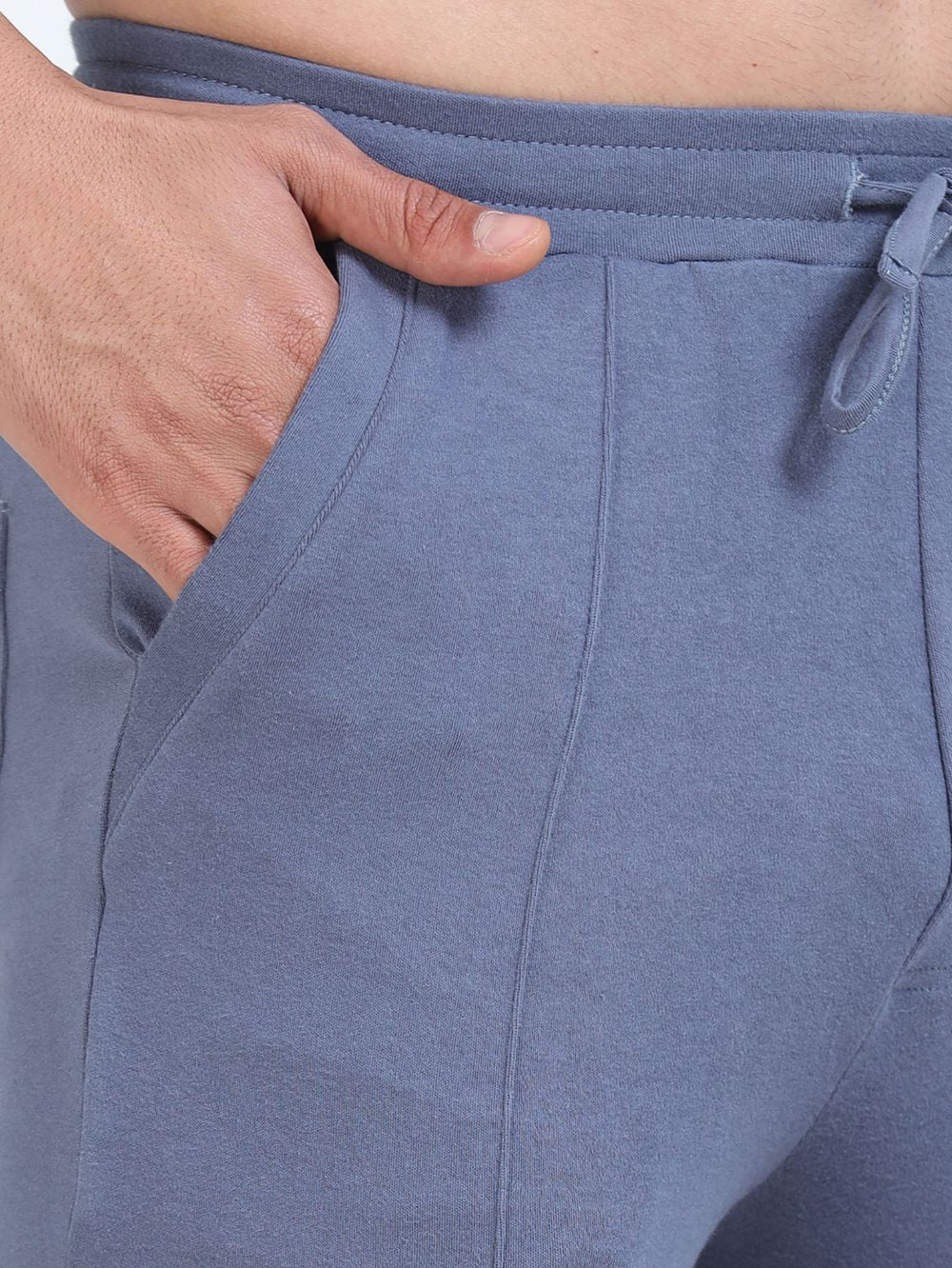 Blueish Grey Men’s Organic Cotton Tapered Track Pant