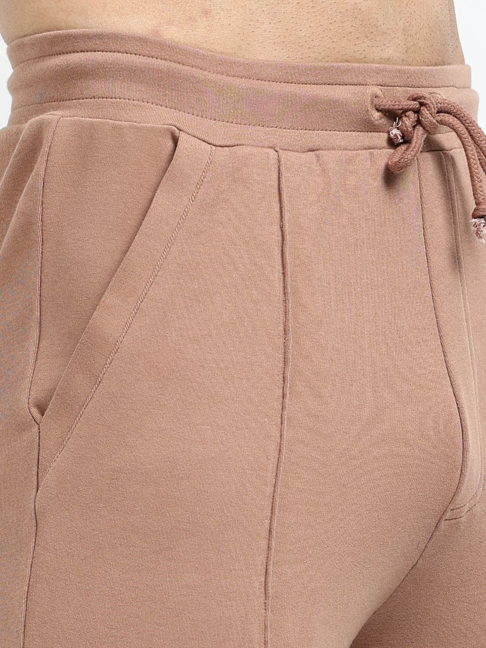 Brown Mens Organic Cotton Tapered Track Pant