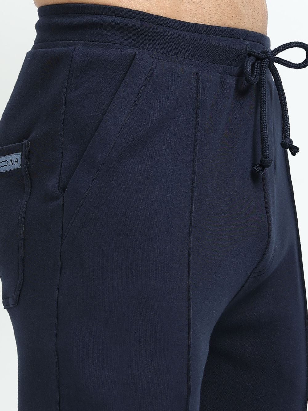 Navy Mens Organic Cotton Tapered Track Pant