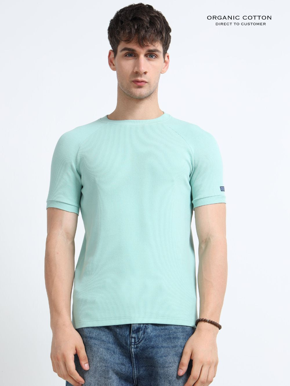 Mens Ragalan Half Sleeve Organic Cotton T-Shirt