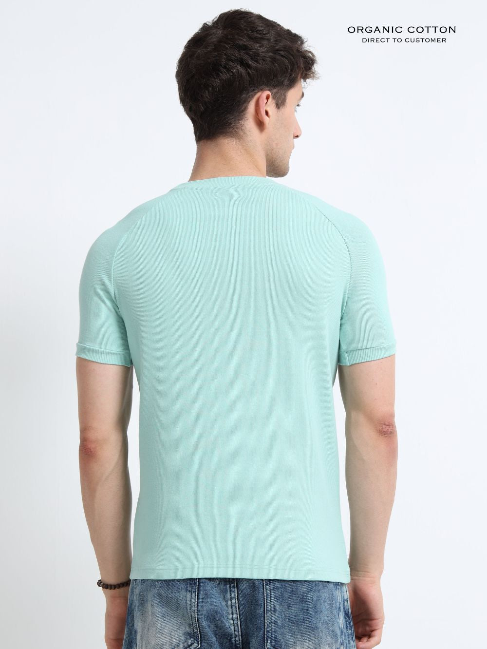 Mens Ragalan Half Sleeve Organic Cotton T-Shirt