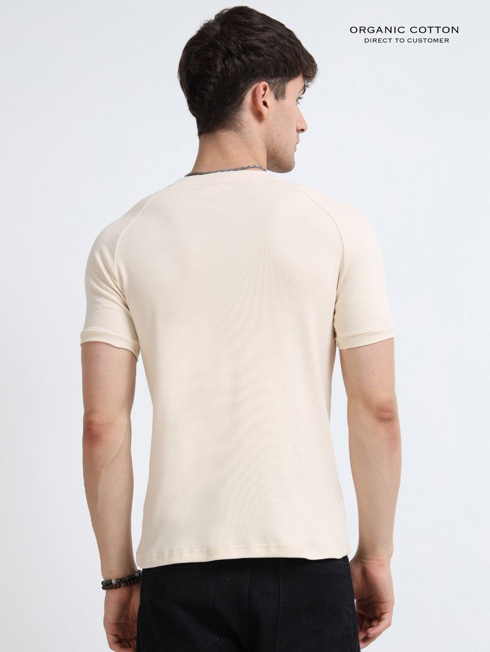 Mens Ragalan Half Sleeve Organic Cotton T-Shirt