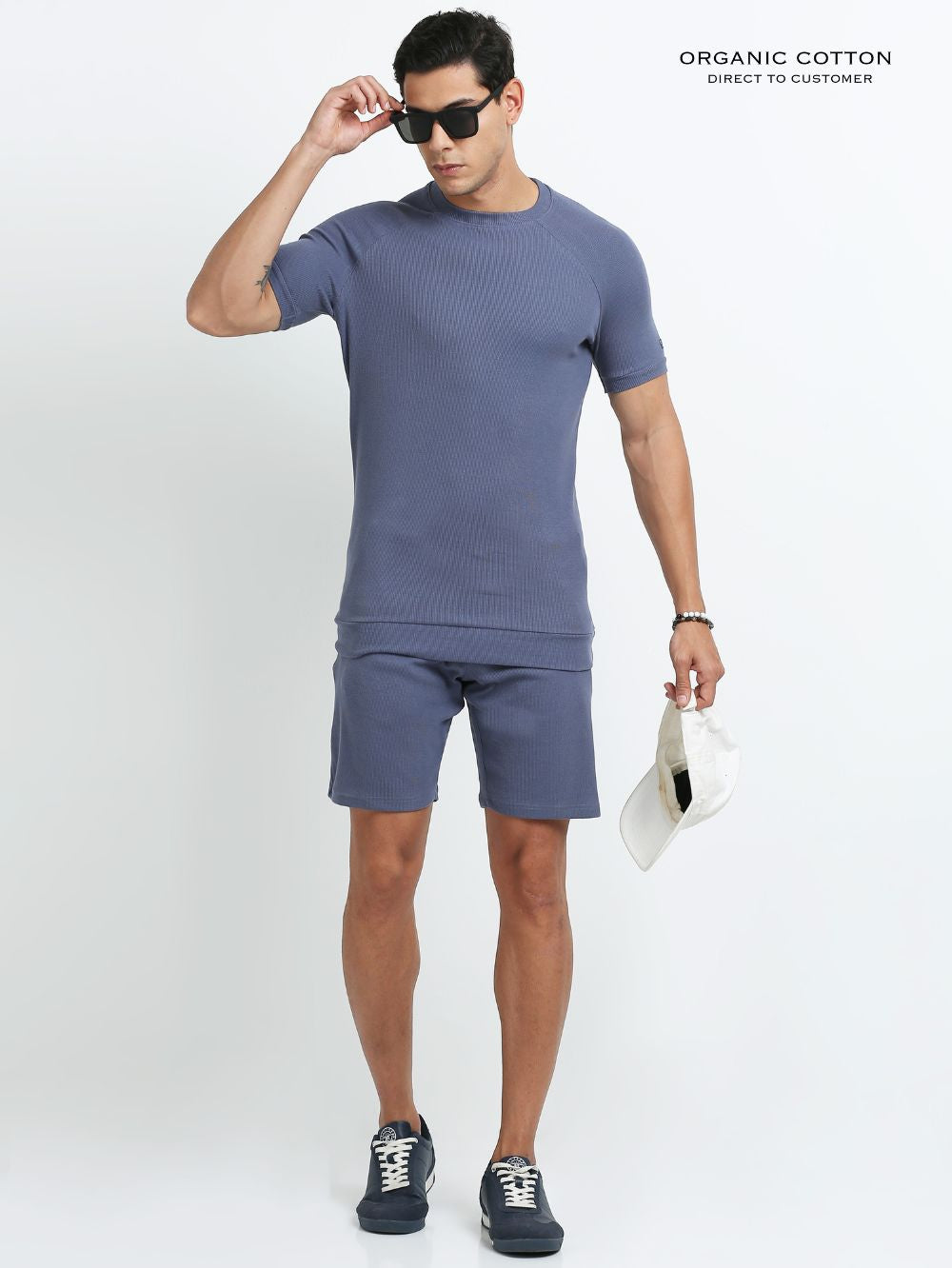 Mens Ragalan Half Sleeve Organic Cotton T-Shirt