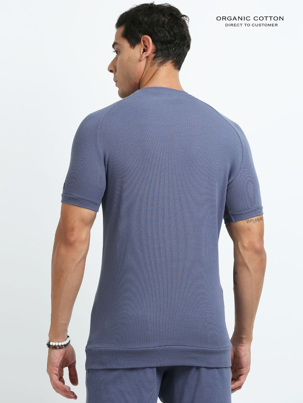 Mens Ragalan Half Sleeve Organic Cotton T-Shirt