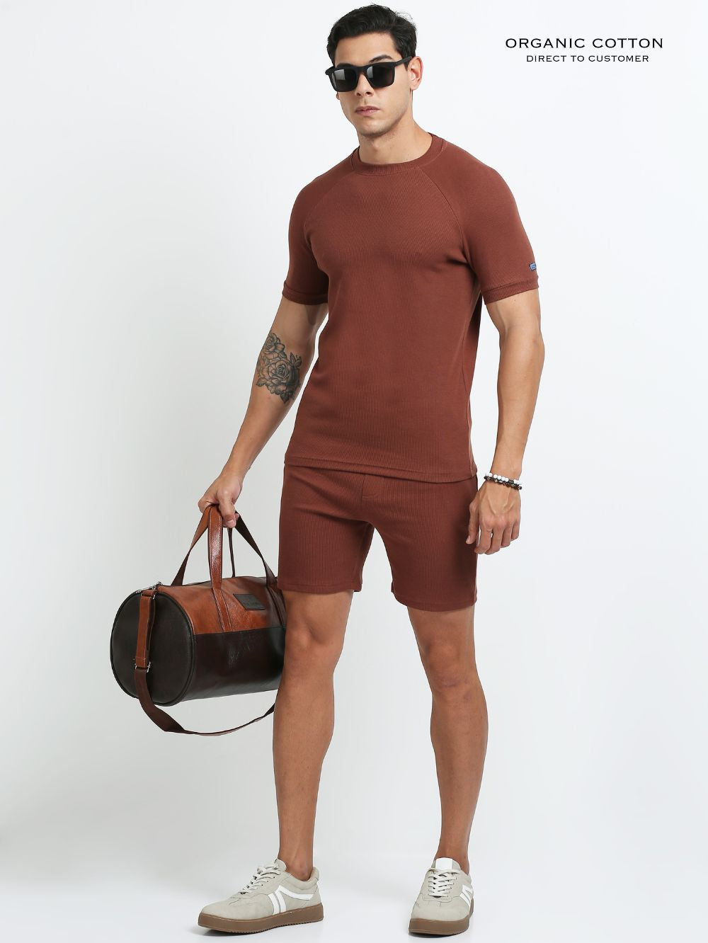 Mens Ragalan Half Sleeve Organic Cotton T-Shirt