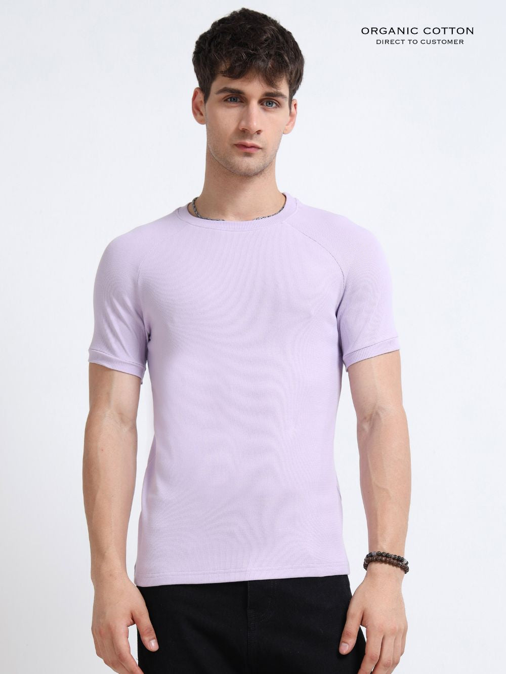 Mens Ragalan Half Sleeve Organic Cotton T-Shirt