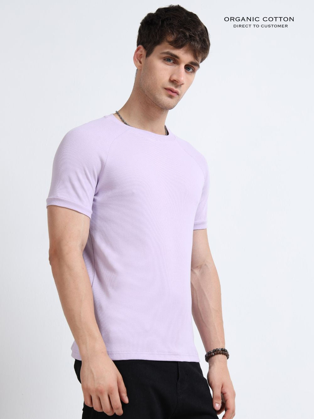 Mens Ragalan Half Sleeve Organic Cotton T-Shirt