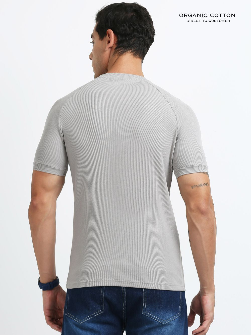 Mens Ragalan Half Sleeve Organic Cotton T-Shirt