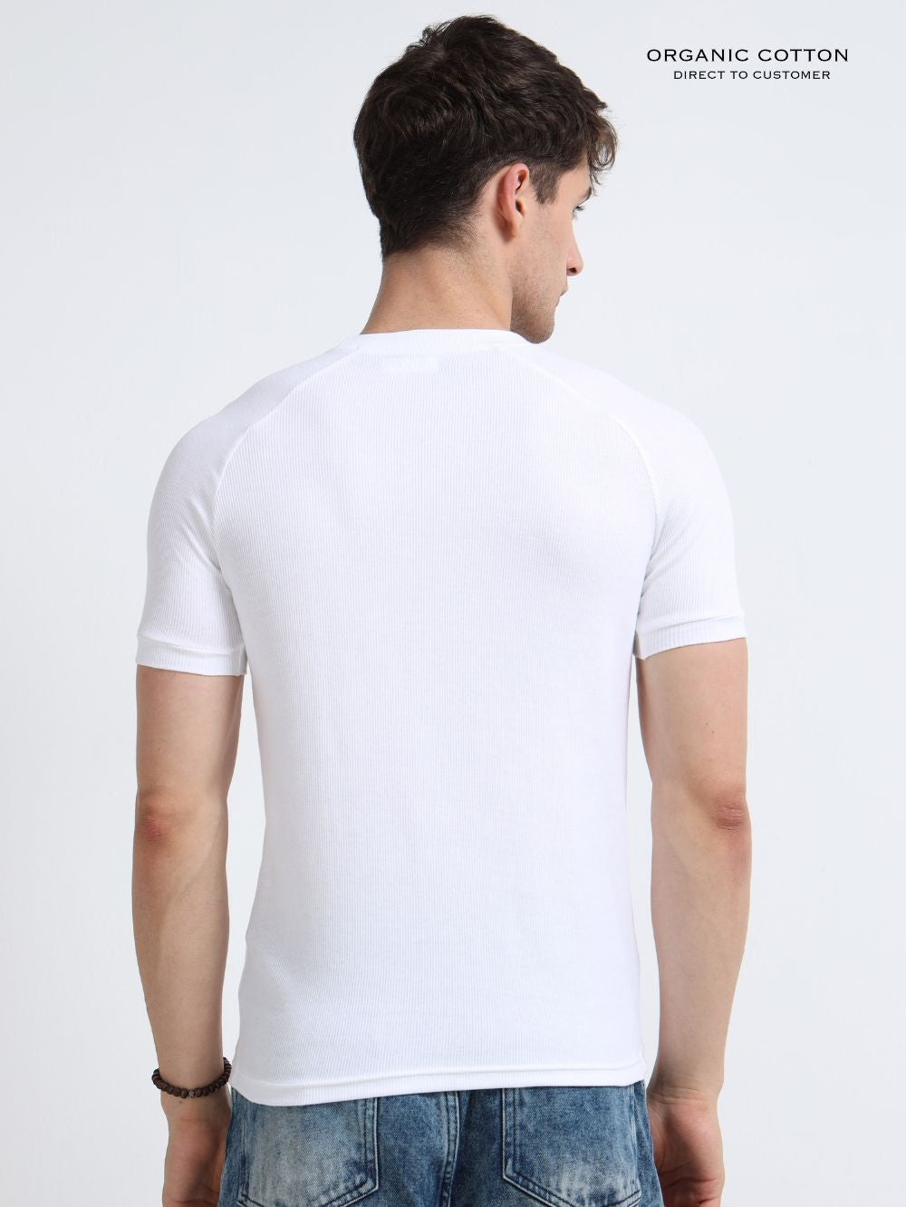 Mens Ragalan Half Sleeve Organic Cotton T-Shirt