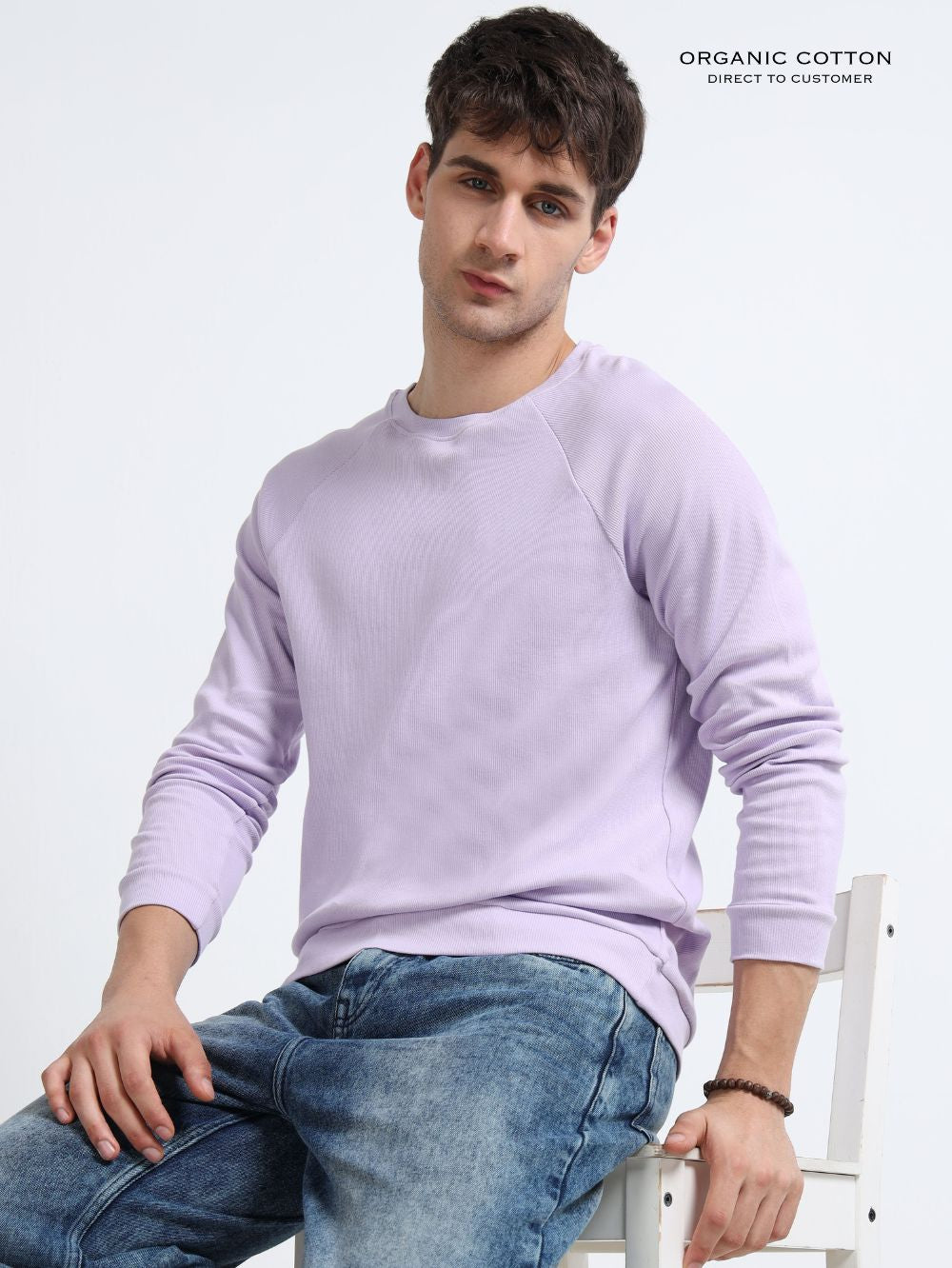 Mens Ragalan Full Sleeve Organic Cotton T-Shirt