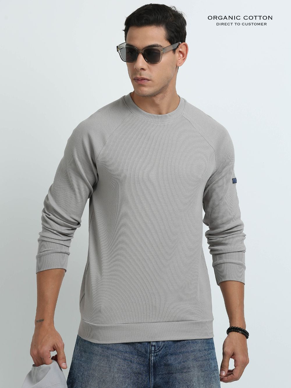 Mens Ragalan Full Sleeve Organic Cotton T-Shirt