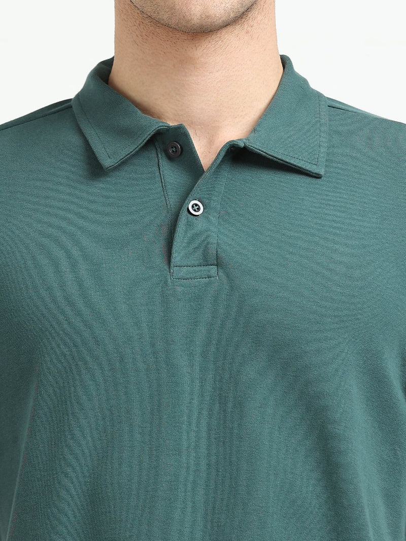 Organic Cotton Polo T-Shirt Button for Men