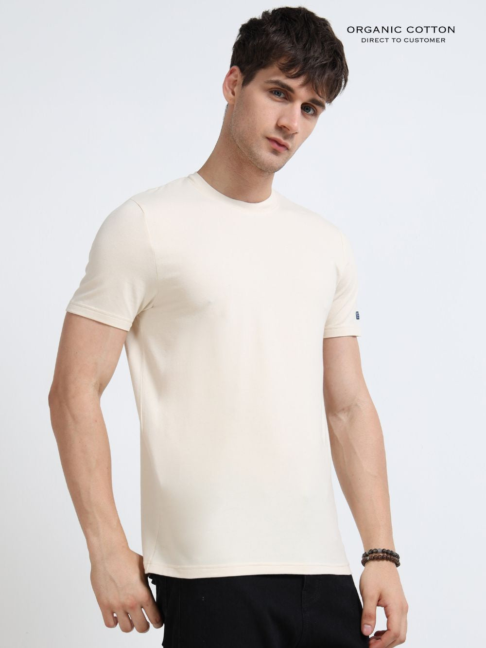 Organic Cotton Round Neck T-Shirt for Men