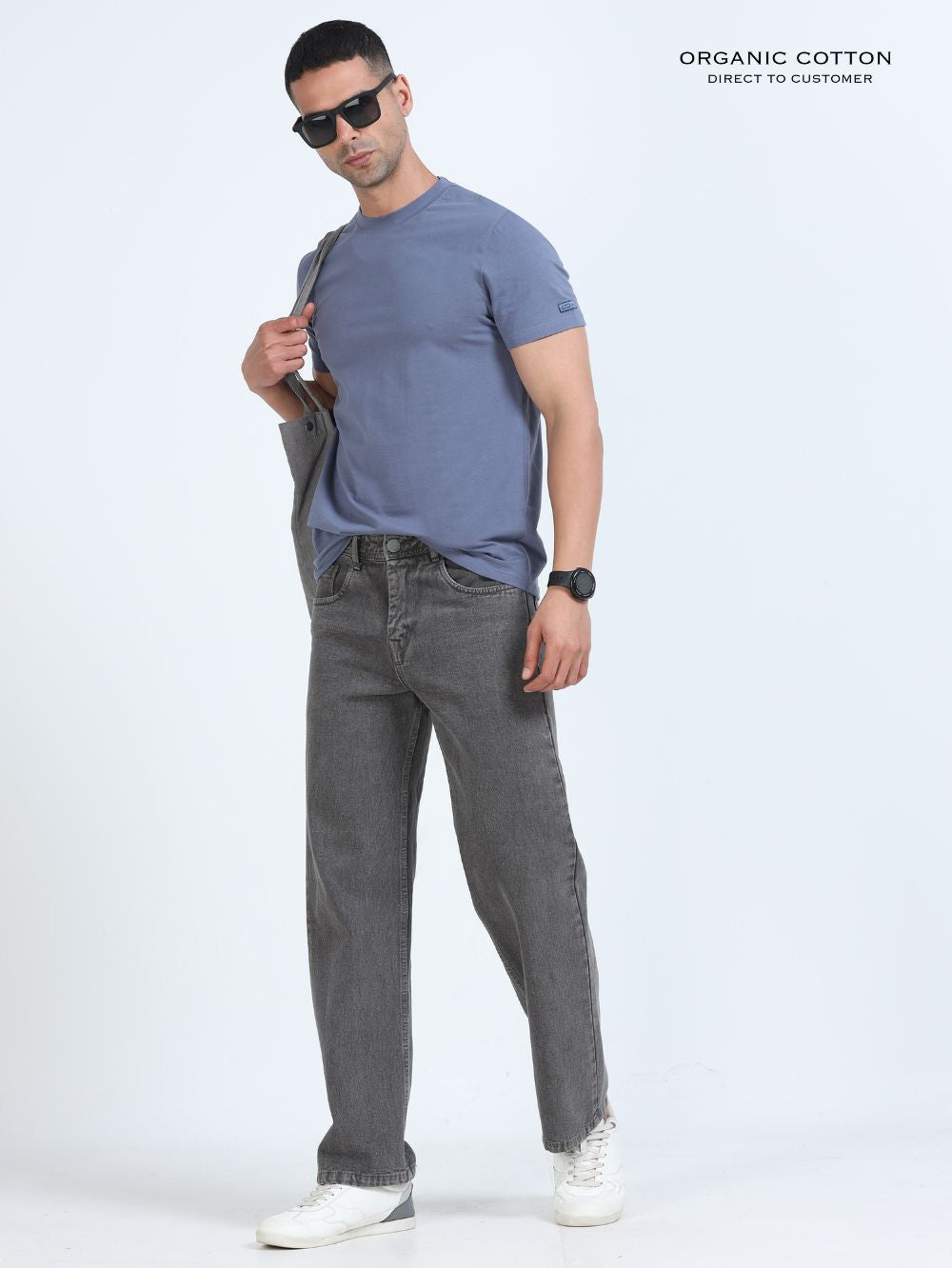 Organic Cotton Round Neck T-Shirt for Men