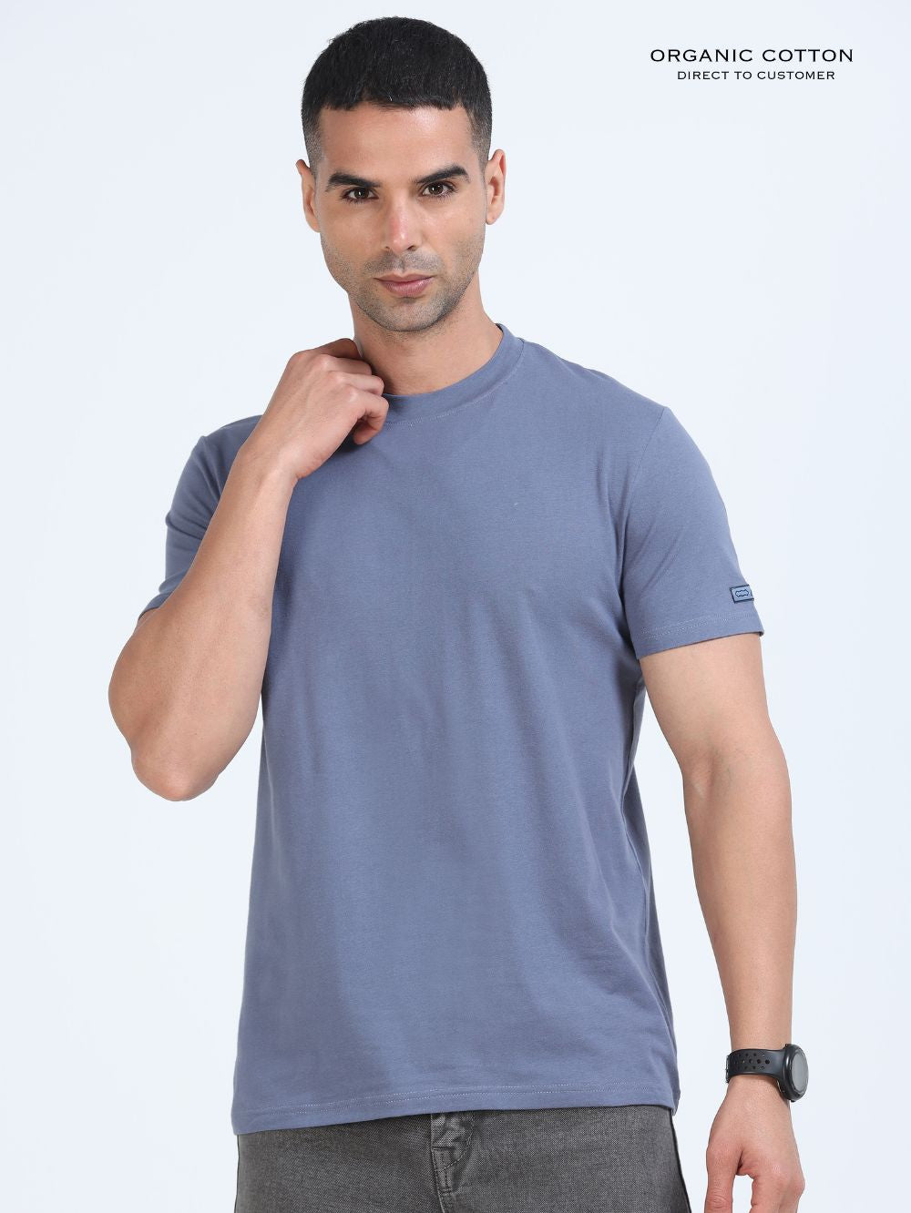 Organic Cotton Round Neck T-Shirt for Men