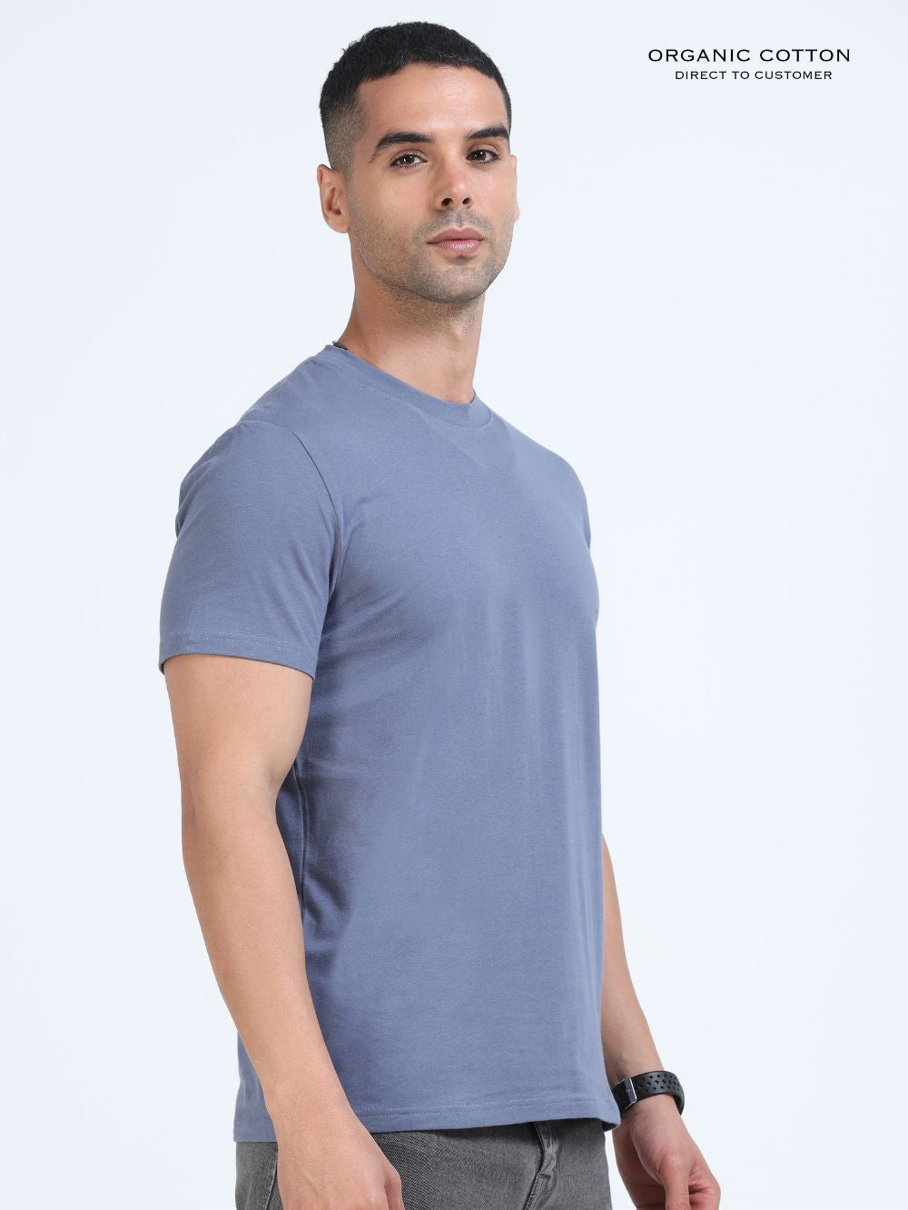 Organic Cotton Round Neck T-Shirt for Men