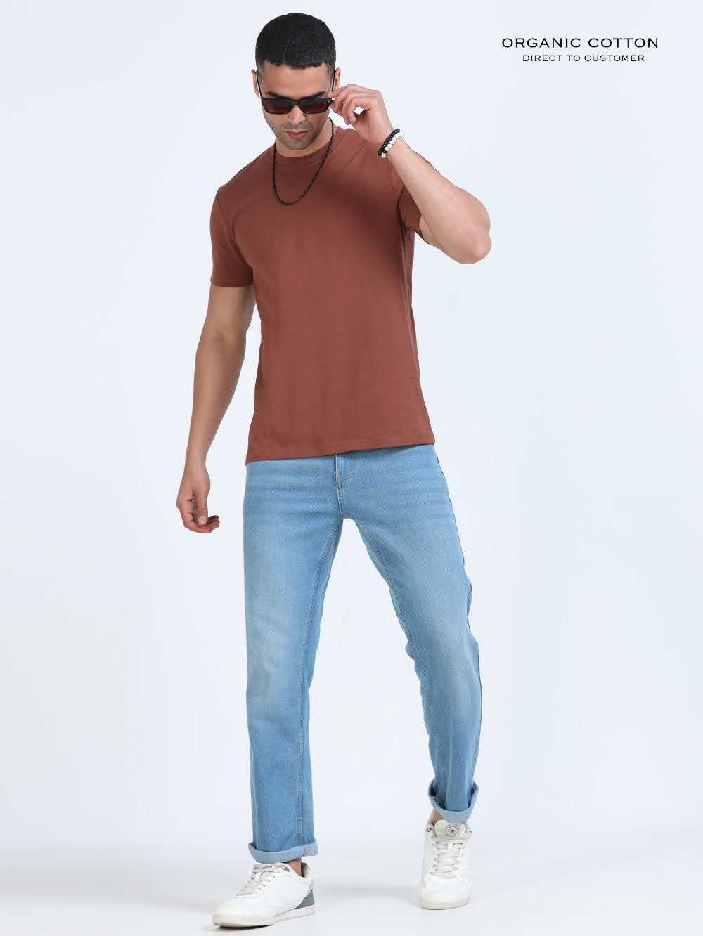 Organic Cotton Round Neck T-Shirt for Men