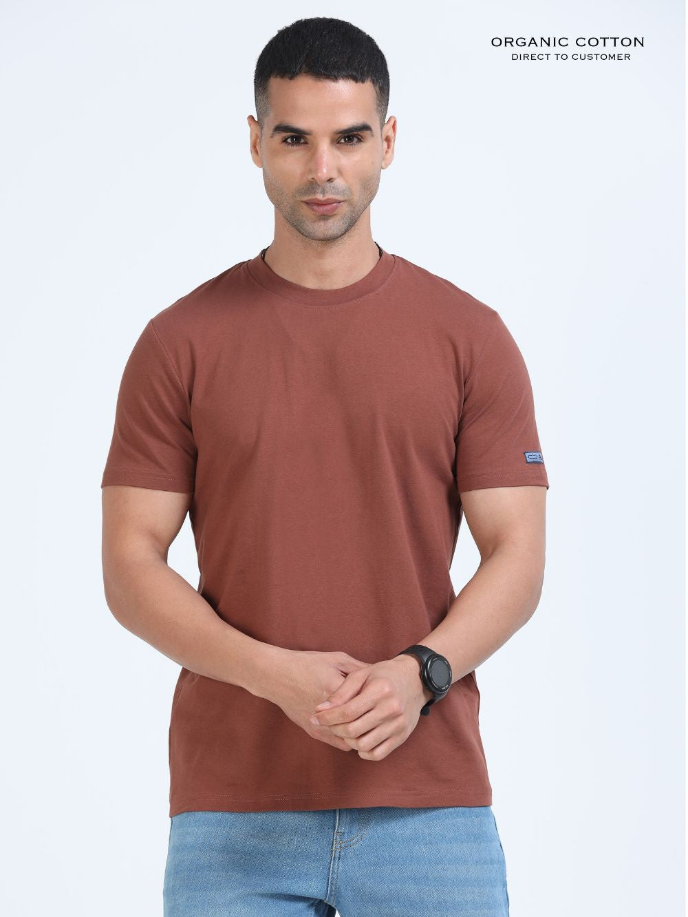 Organic Cotton Round Neck T-Shirt for Men