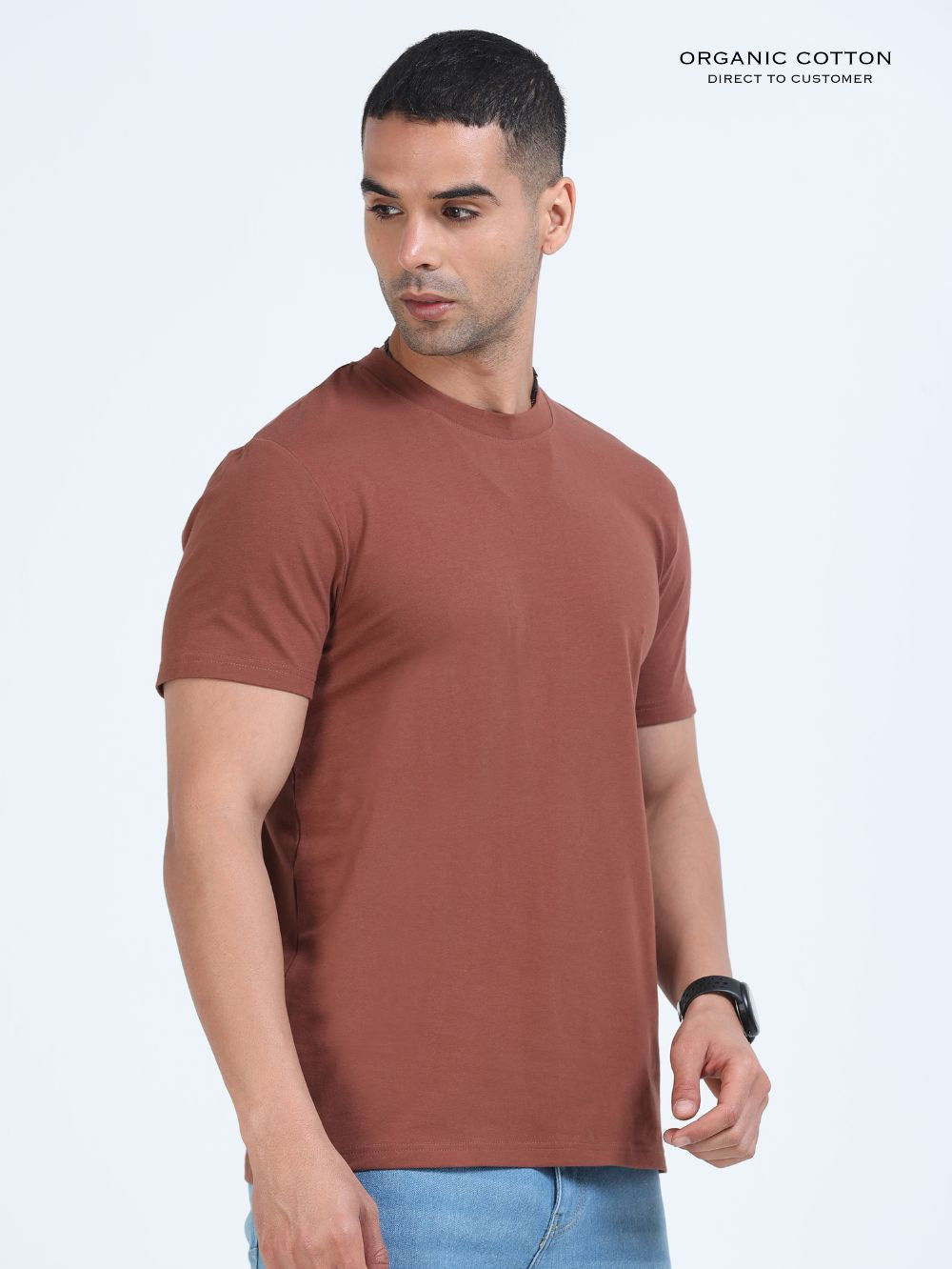 Organic Cotton Round Neck T-Shirt for Men