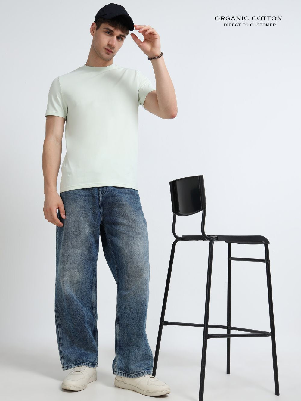 Organic Cotton Round Neck T-Shirt for Men